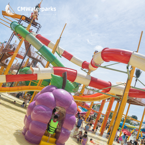 Commerciale per bambini scivolo d'acqua parco giochi all'aperto per bambini bambino Resort acqua scorrevole popolare per la piscina avventura acquatica - Product Image 6