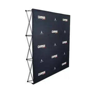 Advertising Printing Banner Display Custom Retractable Banner Backdrop with Pop up Display Stand for Tade Show Promotion