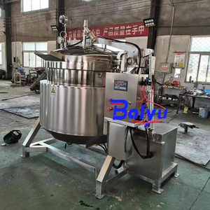 Baiyu ketel baja tahan karat otomatis, panci uap jaket 100 200 500 Liter tekanan industri - Product Image 3