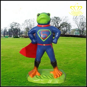 Bền Sợi Thủy Tinh Ếch Tượng Cho Phục Sinh Phổ Biến Ngoài Trời Vườn Đường Phố Cảnh Quan Trang Trí Nhựa Thủ Công Mỹ Nghệ Công Cộng Tác Phẩm Điêu Khắc - Product Image 6