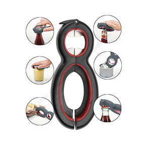 Ouvre-boîtes multifonction en acier inoxydable YD388 avec poignée en PP pour bouteilles, canettes et pots – Vente en gros - Product Image 1