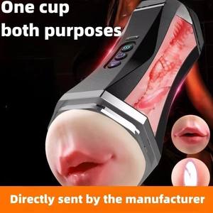 Mainan seks Masturbator pria otomatis 2-in-1 murah untuk masturbasi pria vagina saku Masturbator - Product Image 5