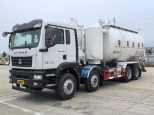 Camion de transport pneumatique Sinotruk 8x4 à moteur diesel, camion d'aspiration de cendres sous vide de 25000 L pour utilisation en centrale électrique - Product Image 6