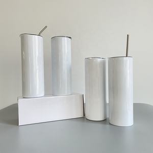 Almacén de EE. UU. Sublimación en blanco de 20oz Borde absolutamente plano Borde recto Delgado en ángulo recto para transferencia de sublimación blanca - Product Image 2