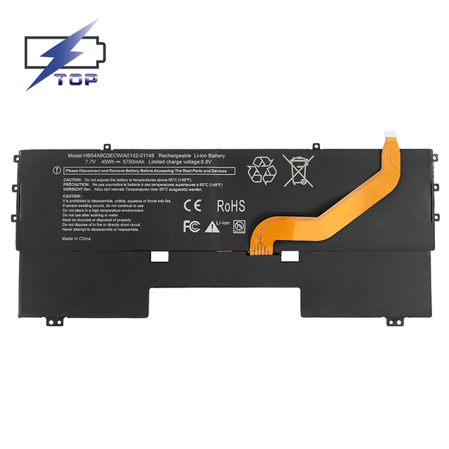 HB54A9Q3ECW Laptop Battery Replacement for Huawei MateBook X 2017 WT-W09 WT-W19 WT-WX9 Series 5750mAh