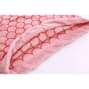 Encantadora tela <span class=keywords><strong>de</strong></span> franela suave con estampado rosa vivo usable, cola <span class=keywords><strong>de</strong></span> sirena, se adapta a 3 ~ 13 años, cola <span class=keywords><strong>de</strong></span> sirena cálida <span class=keywords><strong>para</strong></span> <span class=keywords><strong>niñas</strong></span> - Product Image 3
