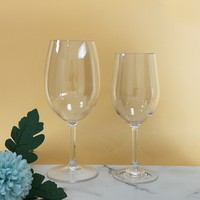 Tasse à vin en plastique incassable réutilisable en verre à vin rouge de mariage en acrylique de couleur avec logo personnalisé