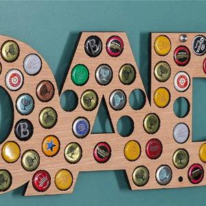 Father's Day Gift Personalized Wood <b>Beer</b> Bottle <b>Cap</b> Collector Creative Gift One-Piece Custom Classic Office Supplies - Product Image 2