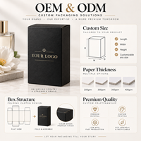 Boîte d'emballage de parfum noir mat personnalisée avec logo en feuille d'or à chaud, boîte cadeau en papier pour flacon de parfum, emballage cosmétique
