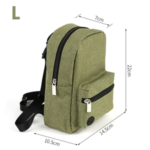 Sac à dos de transport pour animaux de compagnie, fermeture éclair, laisse réglable, polyester solide, <span class=keywords><strong>harnais</strong></span> portable, sacs à friandises pour chiens et chats en plein air - Product Image 5