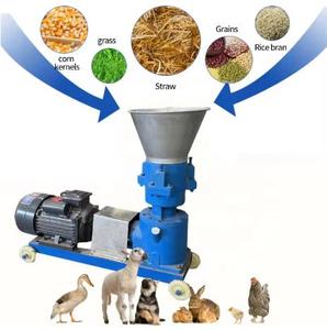 Machine à granulés d'aliments pour animaux, à moteur diesel, pour l'industrie zootechnique, machine à granulés d'aliments pour bovins et ovins, taux de moulage élevé - Product Image 1