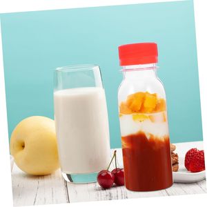 Bouteilles de jus en plastique carrées de 60 ml et 100 ml de fabrication chinoise pour jus de citron, pomme et orange - Product Image 3