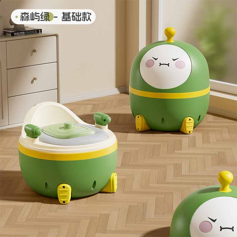 Egg-shaped Green Standard Seat Cushion