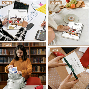 <span class=keywords><strong>Quaderno</strong></span> a Spirale Foska Facile da Scrivere, Carta 70GSM, 60 Fogli/120 Pagine a Righe Larghe per Studenti, Appunti in Classe, Casa e Ufficio - Product Image 6