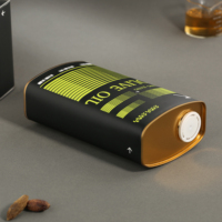 Boîte en métal personnalisée avec étiquette imprimée de qualité alimentaire 1 litre boîte en métal de 500ml avec bouchon fileté en métal
