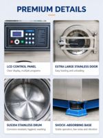 Mesin Cuci Industri Otomatis Penuh Seri XGQ F 30kg Steam untuk Hotel Rumah Sakit Laundry Bahan Stainless 304