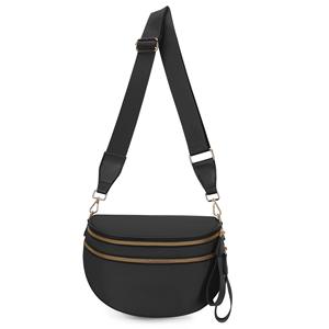 <b>Women's</b> Fashion Large Capacity Nylon Fanny Pack Winter Season Crossbody Chest <b>Bag</b> with Waist Belt New Design Bum <b>Bag</b> - Product Image 1