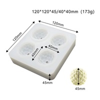 Moule en silicone en forme de framboise à 4 cavités, 100% silicone de qualité alimentaire, moule à gâteau pour savon fait main, moule à pâtisserie pour gâteau au chocolat