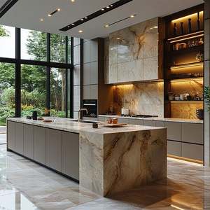 Juego de Muebles de Cocina Personalizados de Alta Gama, Acabado Acrílico Moderno e Impermeable, Solución Completa para Renovación de Villas y Apartamentos, Incluye Fregadero - Product Image 6