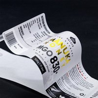 Etiqueta Adhesiva Personalizada a Prueba de Agua, Hoja de Etiquetas Promocionales Térmicas Personalizadas para Viales de Péptidos con Logotipo para Empaque