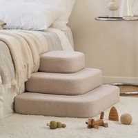 Escaliers pour animaux de compagnie beiges confortables de haute qualité pour canapé escaliers de chien à 3 marches pour un usage domestique