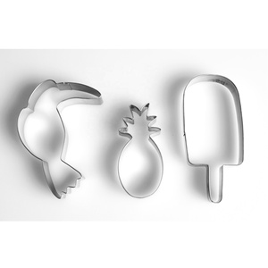 New Summer Beach Adventure Máy Cắt Bánh Quy Bằng Thép Không Gỉ Với 2 Bộ Dụng Cụ Nhà Bếp - Product Image 6