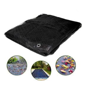 Couverture de bassin noire de qualité supérieure pour protéger les poissons, <span class=keywords><strong>filet</strong></span> de bassin en HDPE / <span class=keywords><strong>filet</strong></span> anti-oiseaux/anti-chats avec œillets - Product Image 1