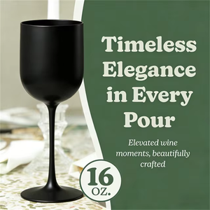Gobelets en plastique PP incassables de 16 oz, verres à vin rouge sur <span class=keywords><strong>pied</strong></span>, verres à champagne pour mariages, bars et fêtes, pour boissons - Product Image 4
