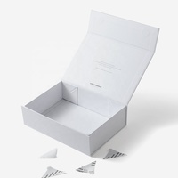 Boîtes cadeaux pliantes en carton rigide grand format, personnalisées, blanches, de luxe, imprimées, avec fermeture magnétique, en matériaux recyclés et éponge, vente en gros