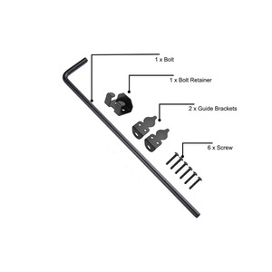 Loquet de porte robuste pour portes métalliques de clôture en bois, matériel de butée de sol de porte pour portes en bois PVC vinyle métal - Product Image 6