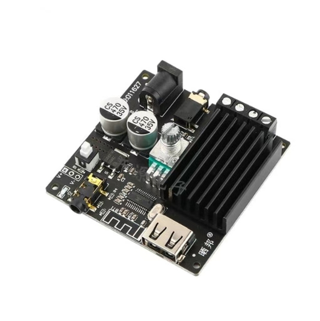Bluetooth 5.0 digital power amplifier board high-power dual channel 2*30W|2*80W stereo HIFI level U disk AUX
