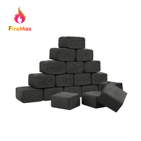 Charbon à chicha FireMax Black Smokeless 22 mm en forme de cube, en coque de noix de coco, faible teneur en cendres, durée de combustion de 90 à 120 minutes