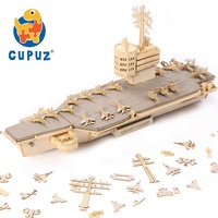 Kits de construction 3D en carton de porte-avions, jouets éducatifs de navires de guerre à monter soi-même, modèles à assembler, artisanat en papier, puzzles de loisirs