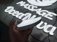 Dış Mekan Su Geçirmez Lüks Çift Taraflı Işıklı LED Harfli Reklam Tabelası Bina ve Ev Özelleştirmesi için Trafo