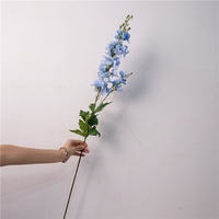 Fleurs artificielles pour décoration de mariage, Delphinium, Larkspur, branches longues, effet toucher réel