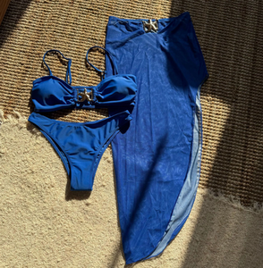 STOCK Haut bandeau 6 couleurs Maillot de bain avec étoile de mer Sexi Lady Trois pièces Bikini Set <span class=keywords><strong>Sheer</strong></span> Mesh Beachdress - Product Image 4