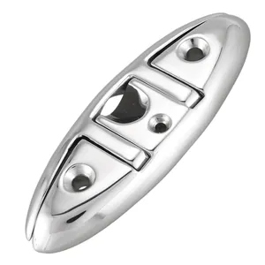 Most Popular Manufacturers 316 Stainless Steel Folding Cleat For Boat Boat Fender Cleat