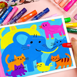 Artecho New Design 36 Colors Non-toxic Smooth <strong>Pastel</strong> Soft Touch <strong>Paint</strong> Stick Set - Product Image 5