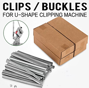 Clips de Aluminio Industriales U506 para embalaje de bolsas de red de frutas y verduras para la industria alimentaria - Product Image 2