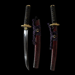 Espada Samurai Corta Demon Shadow Wakizash de 55CM, Forjada en Longquan, Acero T10, Regalo de Alta Gama para Hombre, Colección, Accesorio COS - Product Image 2