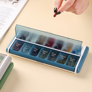 Tổ chức thuốc mới 2 lần một ngày hộp thuốc hàng tuần mỗi giờ sáng trường hợp ngày đêm container 7 trường hợp vitamin hai lần - Product Image 6