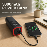 Compresseur d'air portable sans fil 150 PSI, pompe à air intelligente pour voiture, gonfleur de pneus électrique rechargeable 5000 mAh