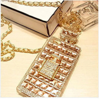 Coques de téléphone en cristal pour iPhone 16, 17, 14, 15 Pro, coques de protection pour Apple 15, 12, flacons de parfum