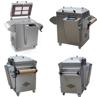 DMP 430 Alimentaire Scellant Sous Vide Traysealer Modifié Atmosphère Machine Conditionnement Alimentaire Industriel Carte Plateau Scellant Prêt Repas Viande Poisson