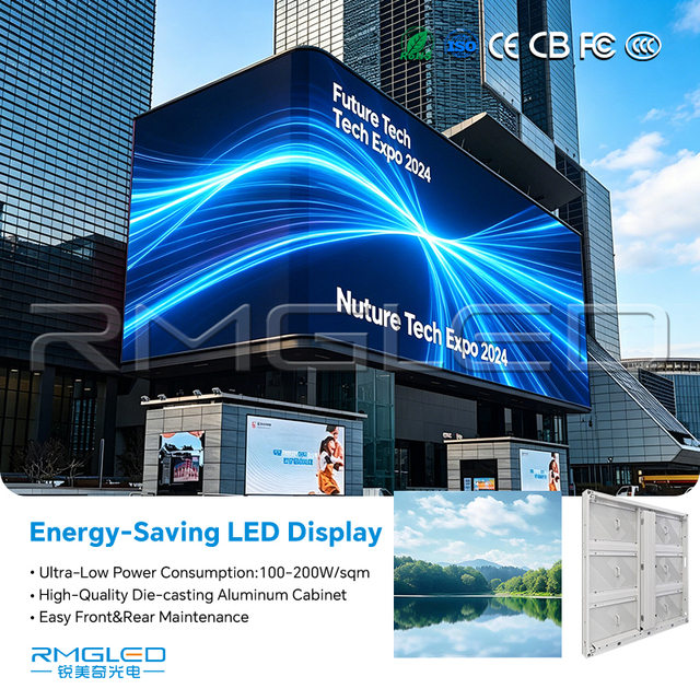 Energy Saving SMD3535 RGB High Brightness IP65 LED Display Panel Front Service Billboard 5.7mm Outdoor LED Shopping Mall