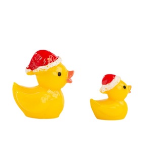 Figurine de canard de Noël en résine, petite, jaune, ornement d'intérieur - Product Image 2