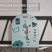 Tableau magnétique interactif pour enfants UCI, tableau blanc mural pliable, personnalisable, en feutre, matériau amovible, force magnétique puissante