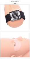 Tête de mannequin de cils pour femmes, accessoire de maquillage, en silicone