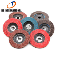 Disque abrasif Dongtai 4" 100mm en alumine céramique, disque à lamelles avec support en fibre de verre, grains P40 P60 P80, pour polissage de métaux, meules de ponçage OEM
