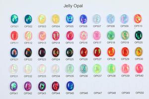 HQ Đá Quý op534 tạo ra <span class=keywords><strong>Opal</strong></span> hạt 3 4 5 6 8 10 mét trắng trong suốt <span class=keywords><strong>Opal</strong></span> hạt cho Thời Trang Bông Tai đồ trang sức làm - Product Image 3